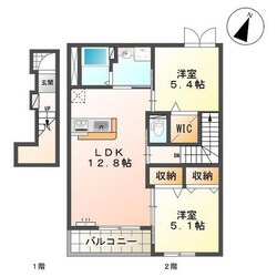 ヴァンベールドゥ西出雲の物件間取画像